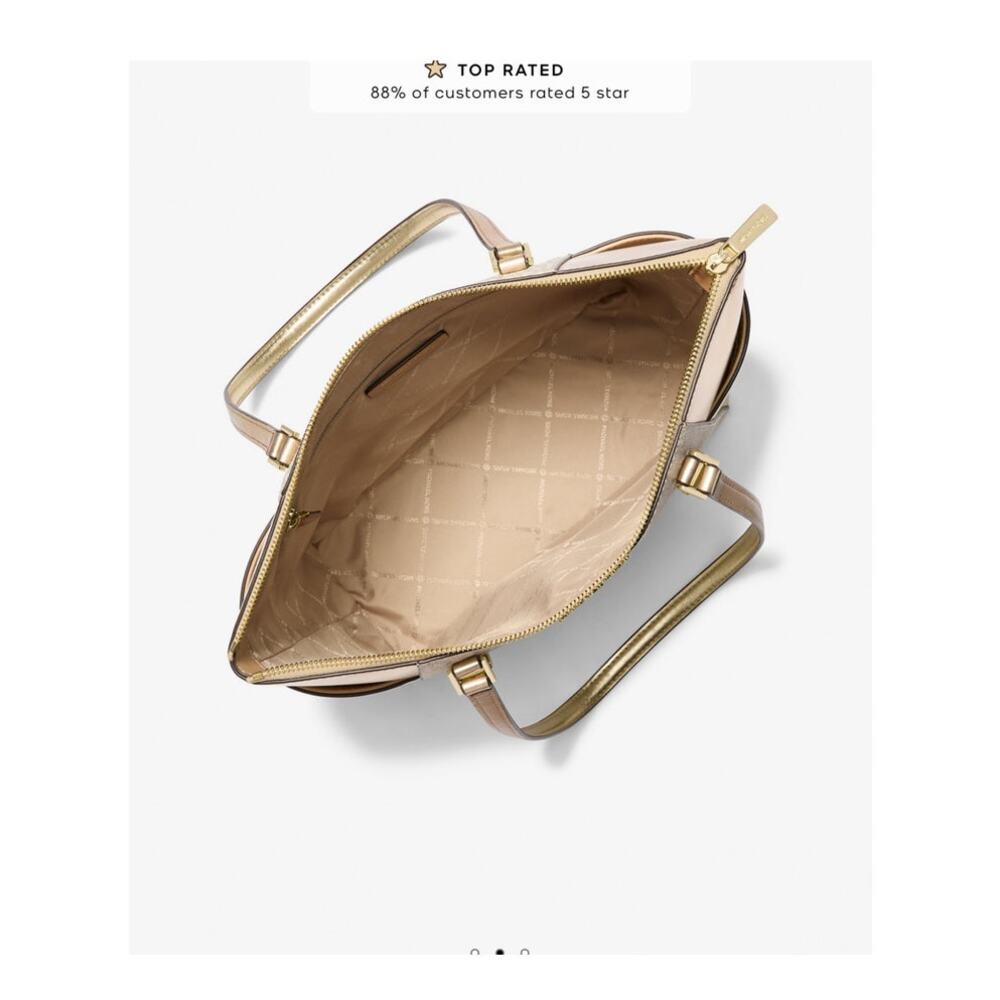 *Host Pick* BNWT Michael Kors gold metallic tote - Picture 14 of 15